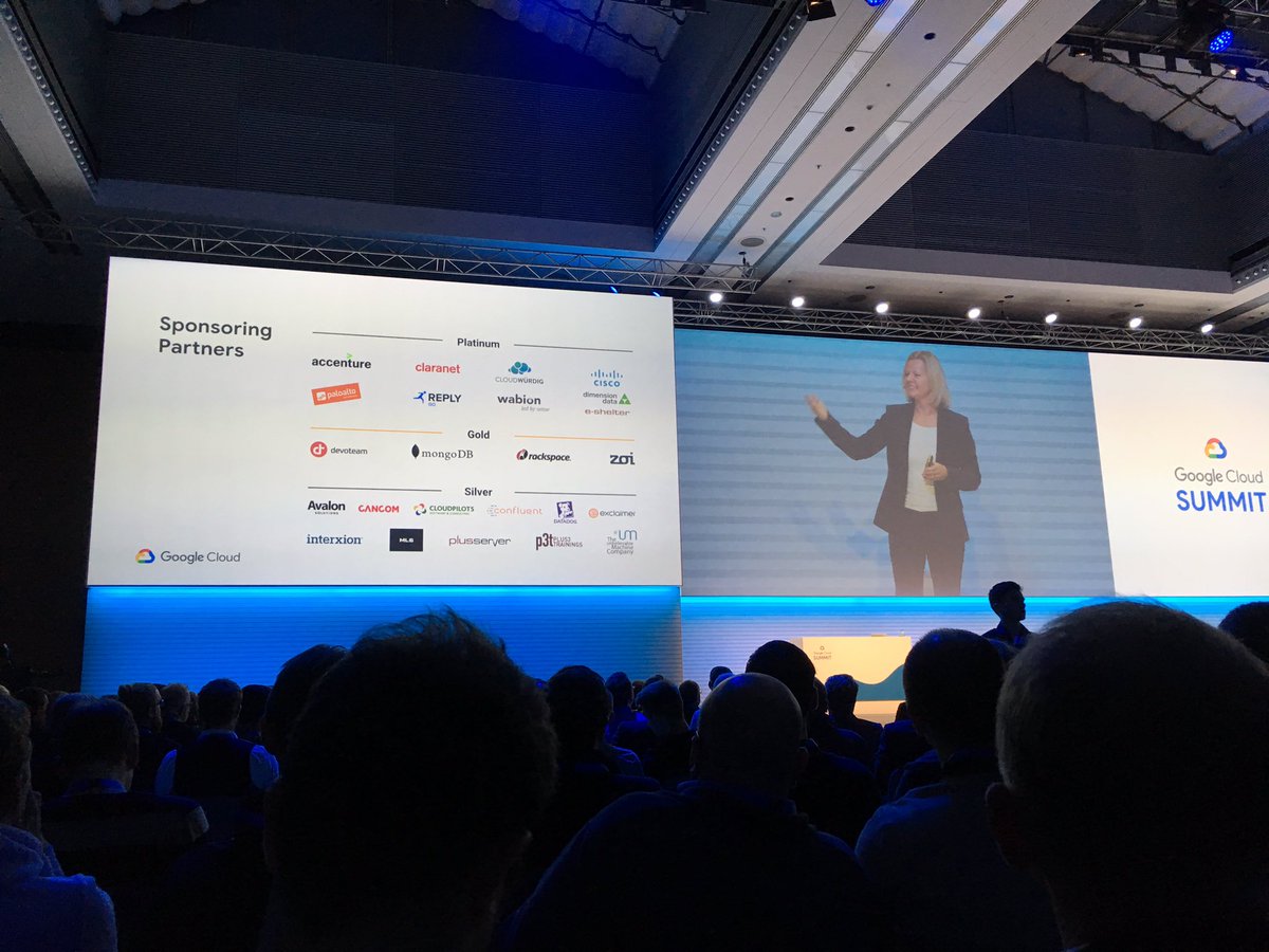 Wir sind Sponsor des #GoogleCloudSummit #stolz #keynote