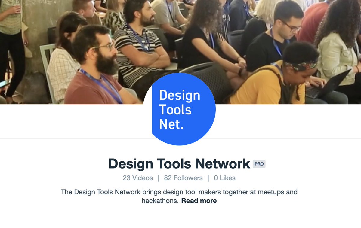 DesignToolsNet's tweet photo. ๐ฃ All recordings of the talks of the Design Tools Hackathon 2018 in Tel Aviv are now up on our Vimeo page ๐๏ธ๐ ๏ธ โ https://t.co/rjDVELRRir #DTHack18 https://t.co/1tHYhyM7cG