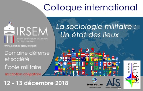 CESMMarine's tweet photo. Les 12 et 13 décembre, l’@IRSEM1, en partenariat avec le CREC Saint-Cyr, le CREA, et l’AFS, organisent un colloque international intitulé « La sociologie militaire : un état des lieux ».
Inscriptions : https://t.co/wTb1YMuy9L
Programme : https://t.co/XpMVyoGLuc https://t.co/ukFPCCXLqJ