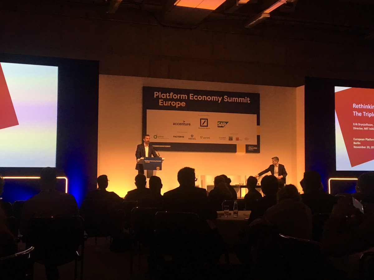 digitalahead's tweet photo. Interesting to listen to @erikbryn about #triplerevolution and how #decentralization is the core secrect behind hyperscaling business. #platformeconomysummit #platforminnokit @_ekka https://t.co/2jH1jk3cTw