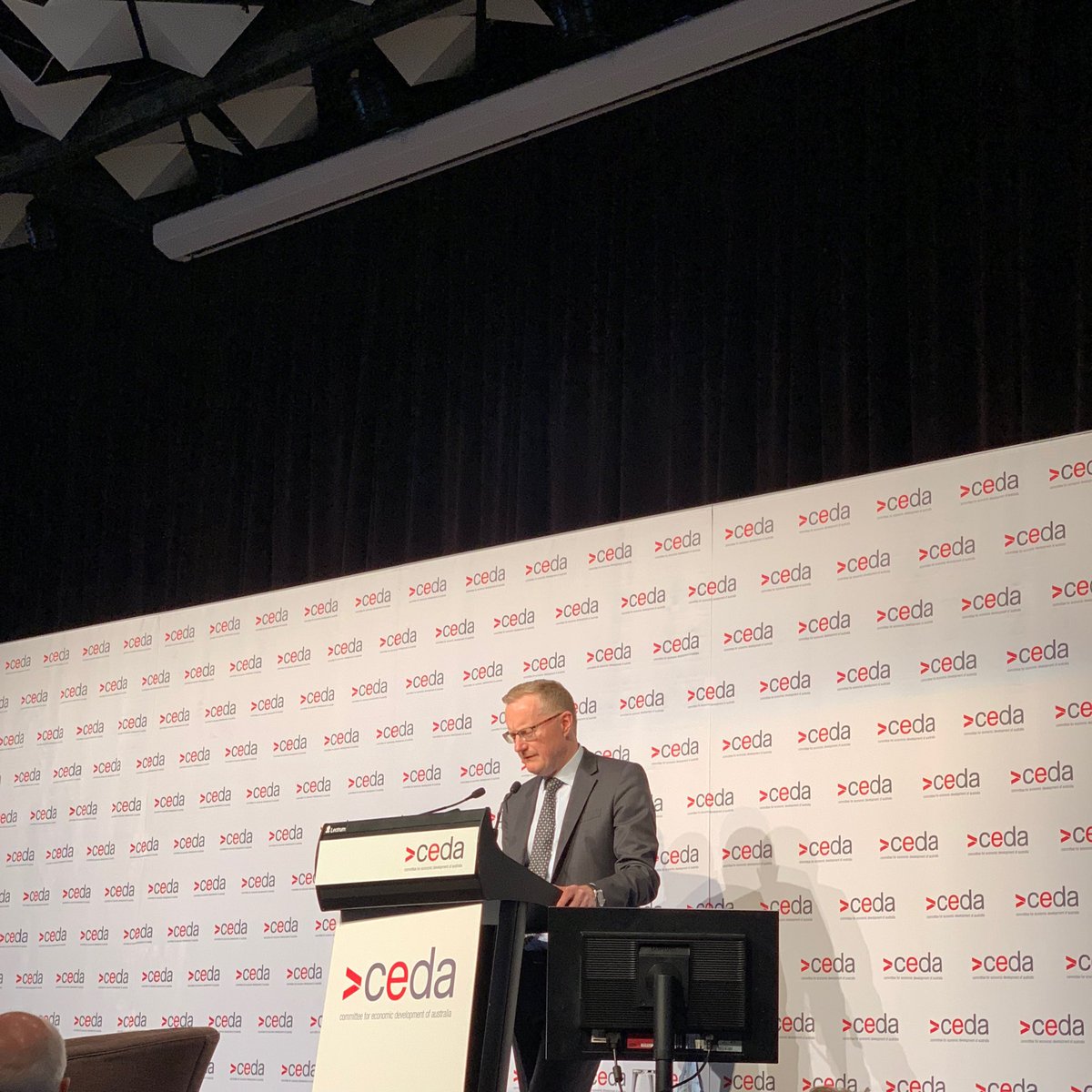 remrivera's tweet photo. #auspol Trust is the focus of the governor of the RBA at the CEDA dinner https://t.co/zKvVctCFMY