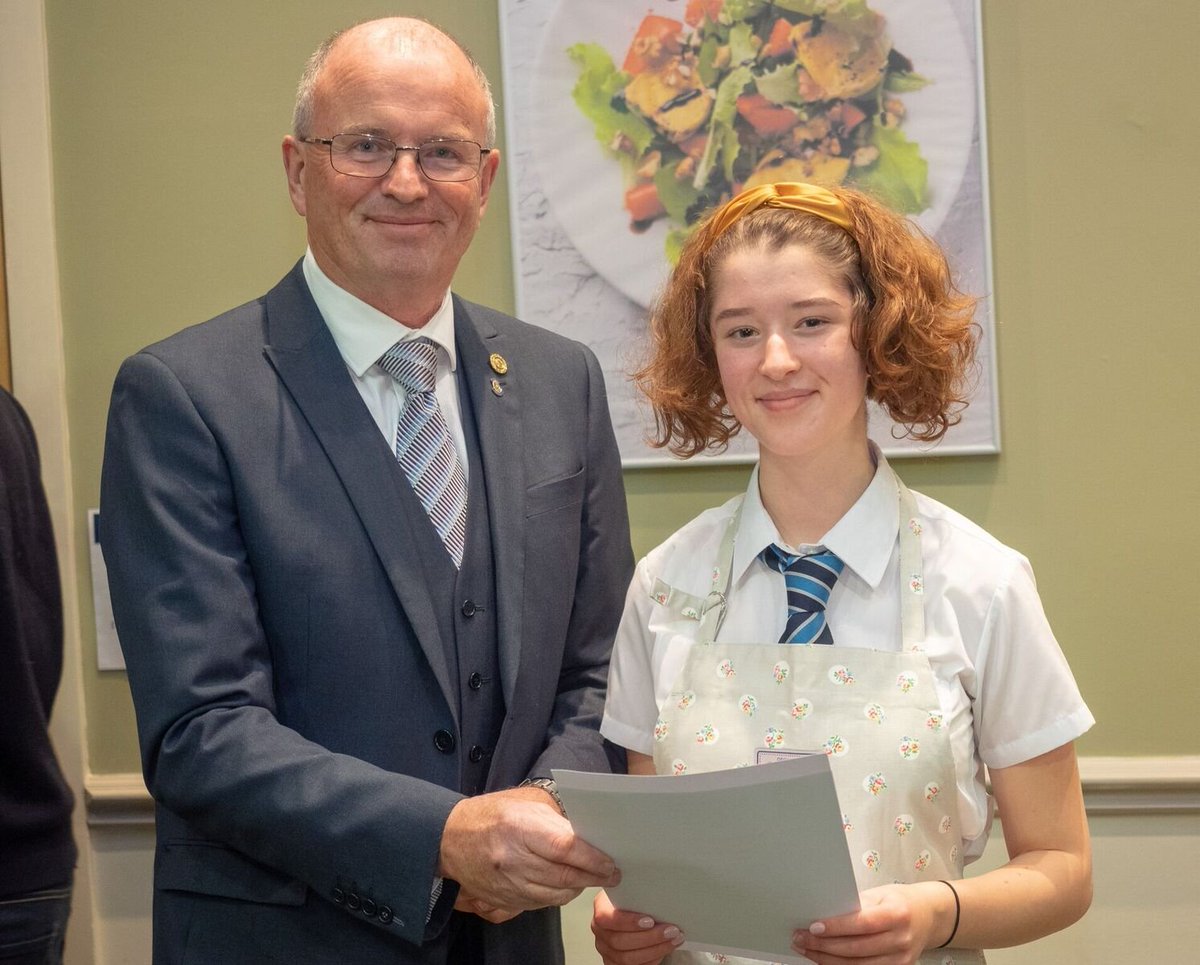PrinceHenrysGS's tweet photo. Congratulations to Lucy Habin, Year 10, who won the Rotary Cookery Competition for our area last night - she's off to the Regional Finals now! #yummy #henrysgottalent #welldone https://t.co/gYDbJZUE83
