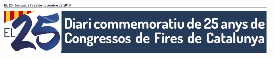 Fefic24's tweet photo. Des de la @Fefic24 hem editat un diari especial: EL 25, commemoratiu dels #25congresfires. Entrevistes de màxim interès, articles firals, informacions... en definitiva, un repàs als 25 anys de Congressos... Aquí el podeu veure:
https://t.co/3sjK5kUrOJ 
Us esperem demà a #Tortosa https://t.co/nYFFqqxVIB