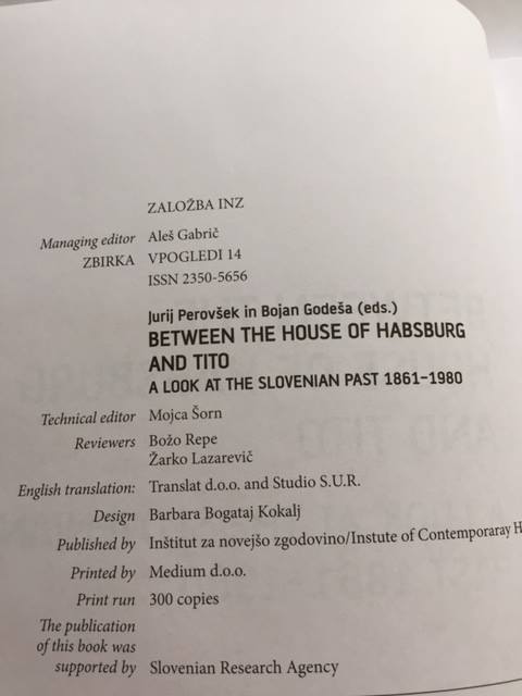 VanjaRendulic's tweet photo. Two years ago I and team translated a book published by the Slovenian Institute of Contemporary History. We are proud to have been a part of this significant project. #history #publishing #translation #proofreading #translationcompany #feelinggrateful #SlovenianHistory #Translat https://t.co/xzfztj2pMM