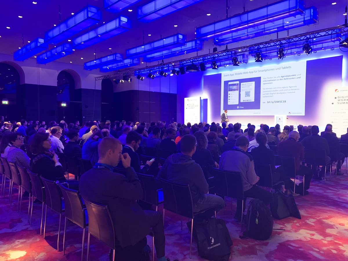 Wir freuen uns auf den Digital Workplace Summit mit über 230 Teilnehmern in München #DWSC18
