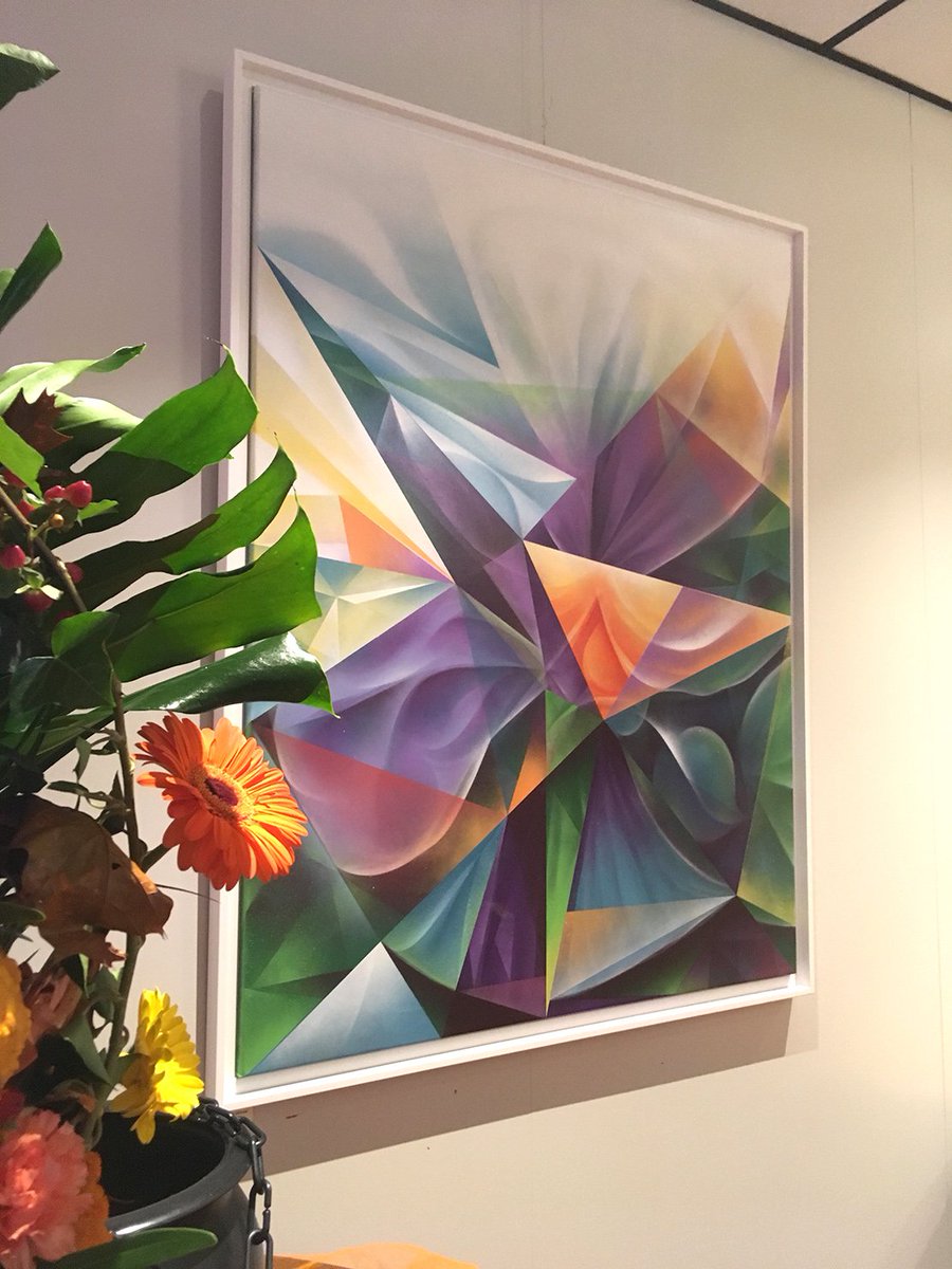 "Éphémère 2" 89/116 cm peinture aérosol sur toile 2018.
Visible au Casino de Palavas jusqu'au 13 janvier.
