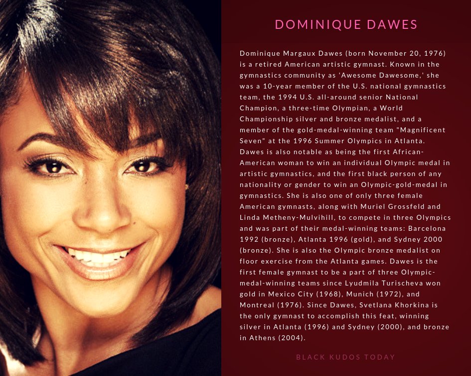 Happy Birthday to Dominique Dawes.
 