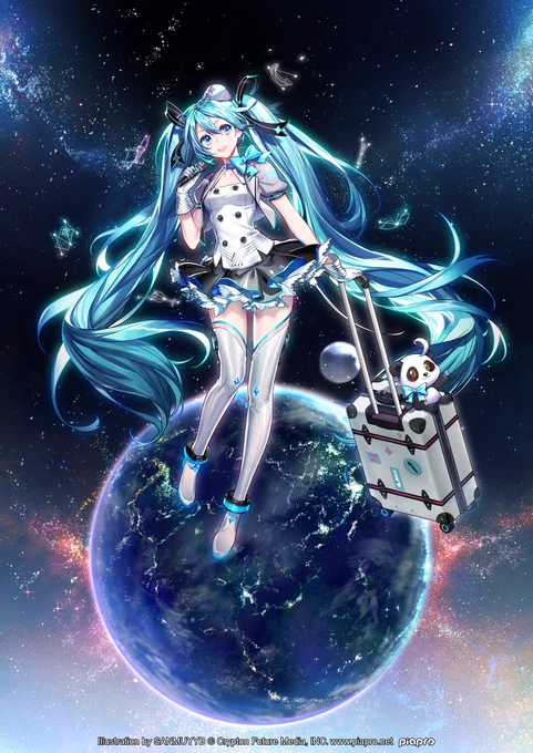 很荣幸负责了今年MIKU WITH YOU的主视觉~(*'∀`*) 