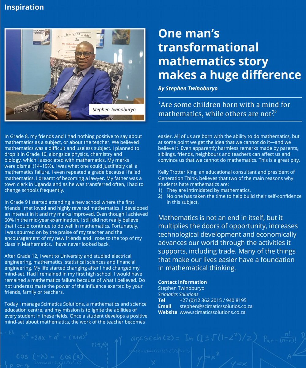 ScimaticsSols's tweet photo. University of Pretoria magazine produced for their Junior Tukkie youth programme aimed at preparing high sch students for univ - gives #momentum. Children can enrol from Grade 9-12. It's a very helpful programme and the university success rate for children who attend it is high https://t.co/B1VOetGeA7