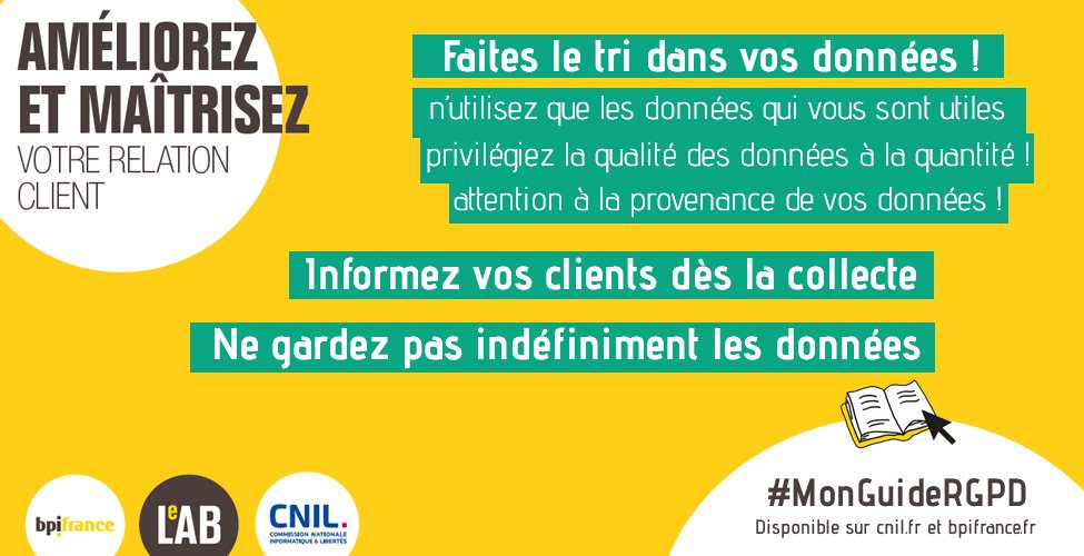 CNIL's tweet photo. #DMParis | Vous êtes un acteur de la filière marketing 2.0 ? Sur https://t.co/cIhsvLLu8M retrouvez :
🔖 #MonGuideRGPD
📖 les notions-clés du #RGPD
🧰 des outils de conformité (logiciel PIA, registres, guides, clauses RGPD etc.)
🍪 un espace dédié à la gestion des cookies https://t.co/12YJMOTzL0