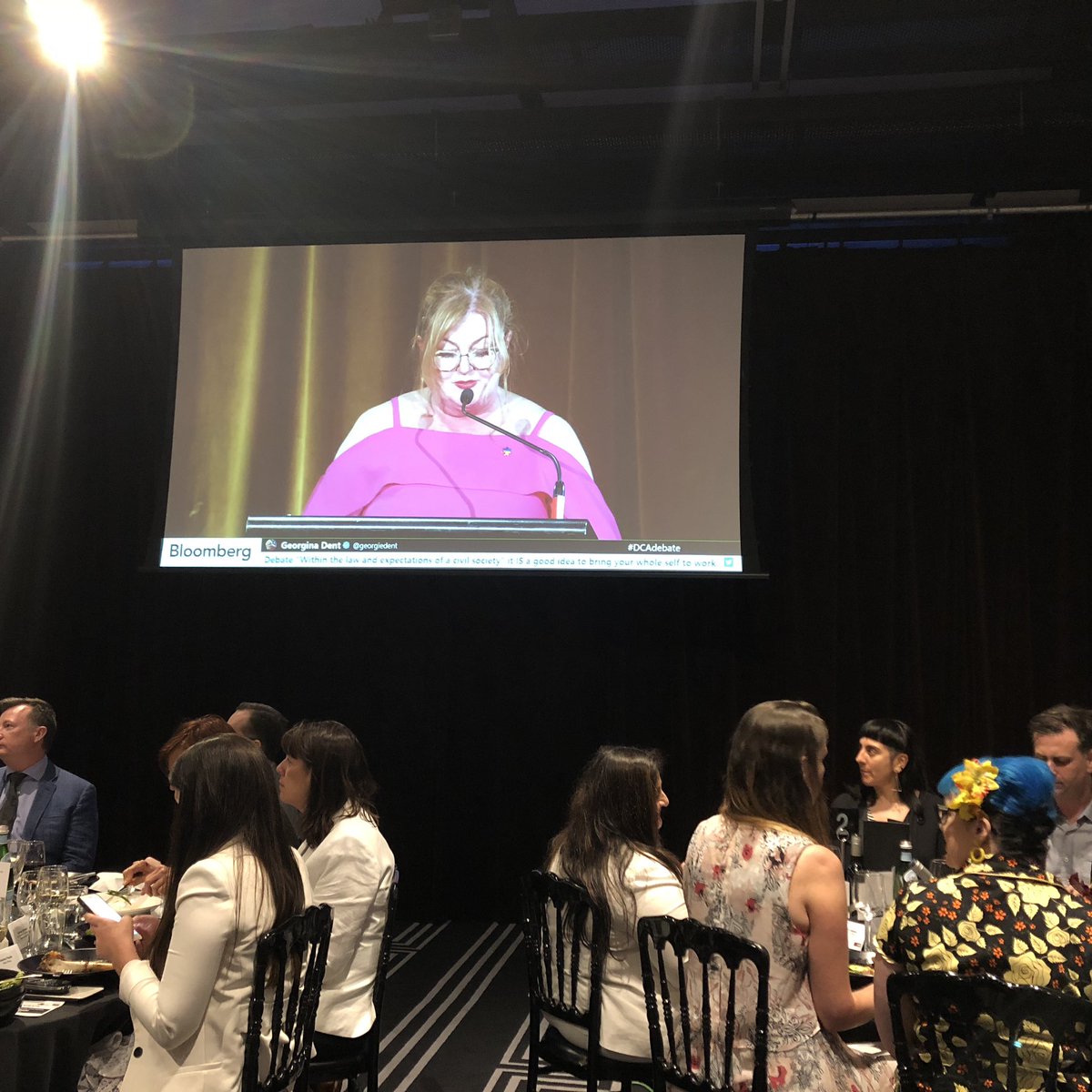 “To succeed, I thought I had to be beige and bulletproof. These days I’m happy to talk about my failures.” - <a href="/NAB/">NAB</a>’s <a href="/lm10003/">Lorraine Murphy</a> at <a href="/DivCouncilAus/">DiversityCouncilAust</a> #DCADebate