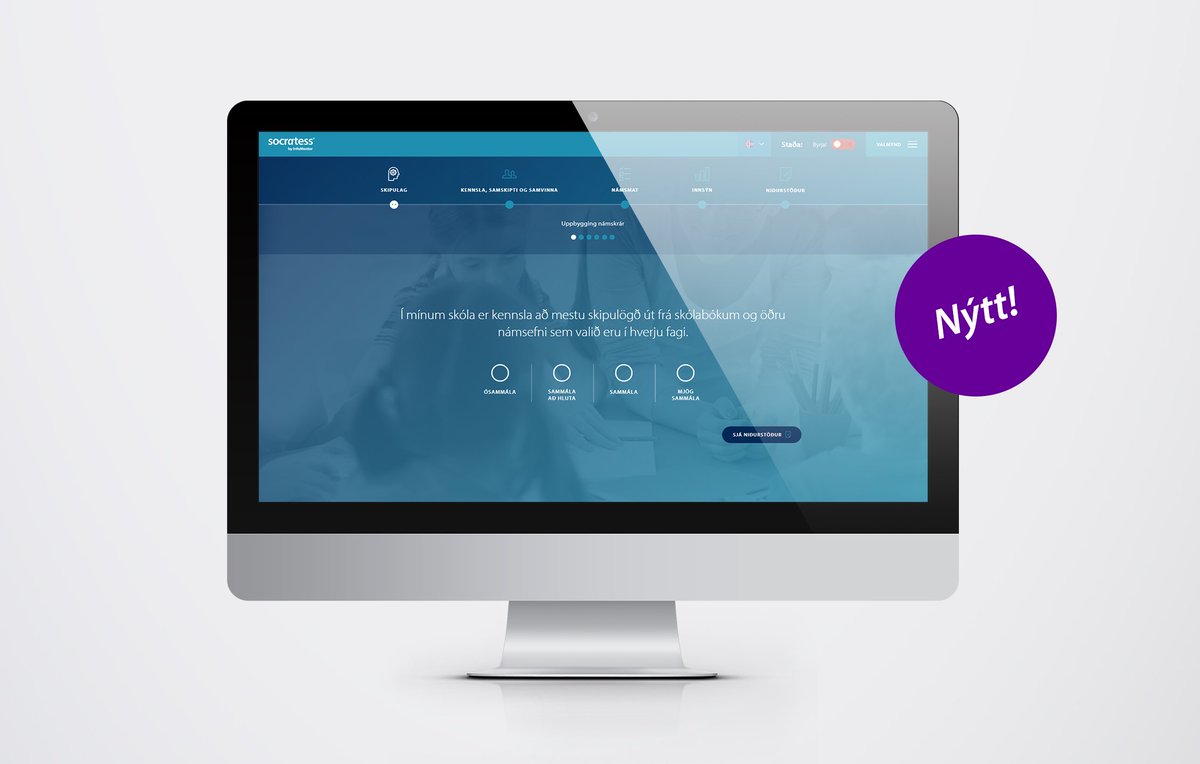 Allir vilja bæta sig - Prófaðu Socratess með samstarfsmönnum þínum í skólanum og nýtið ykkur niðurstöðurnar til að ræða saman um hvað sé vel gert og hvað megi betur fara. - socratess.com/is/