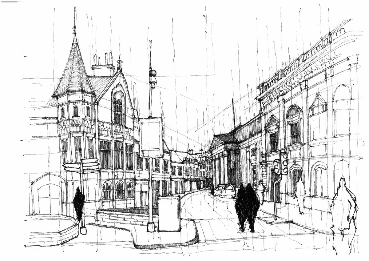 WYSA1876's tweet photo. #DMJ2018 Commendation awarded to Dariana Nistor from Huddersfield Uni/P+HS was commended for her sketch “The Streets of #York” https://t.co/JvtyY6C66r