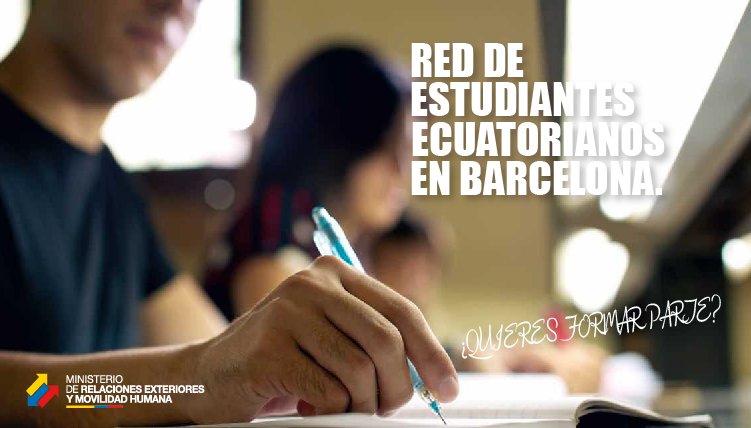 CECUbarcelona's tweet photo. #RedDeEstudiantes | Eres ecuatoriano 🇪🇨 y estudias en #Barcelona, únete a nuestra red.
Déjanos tus datos en el siguiente link y te mantendremos informado sobre las actividades que realizaremos😉
➡️ https://t.co/4ObagBKX8v ⬅️ https://t.co/7A9iDEag4P