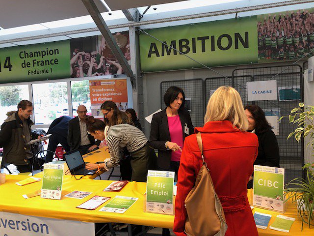 CIBCAgirE's tweet photo. Le Cibc @CIBCAgirE est présent le 20 novembre 2018 à Montauban sur le stand reconversion professionnelle lors du forum handicap, emploi et compétences organisé par Cap emploi https://t.co/W19viwJ7wL