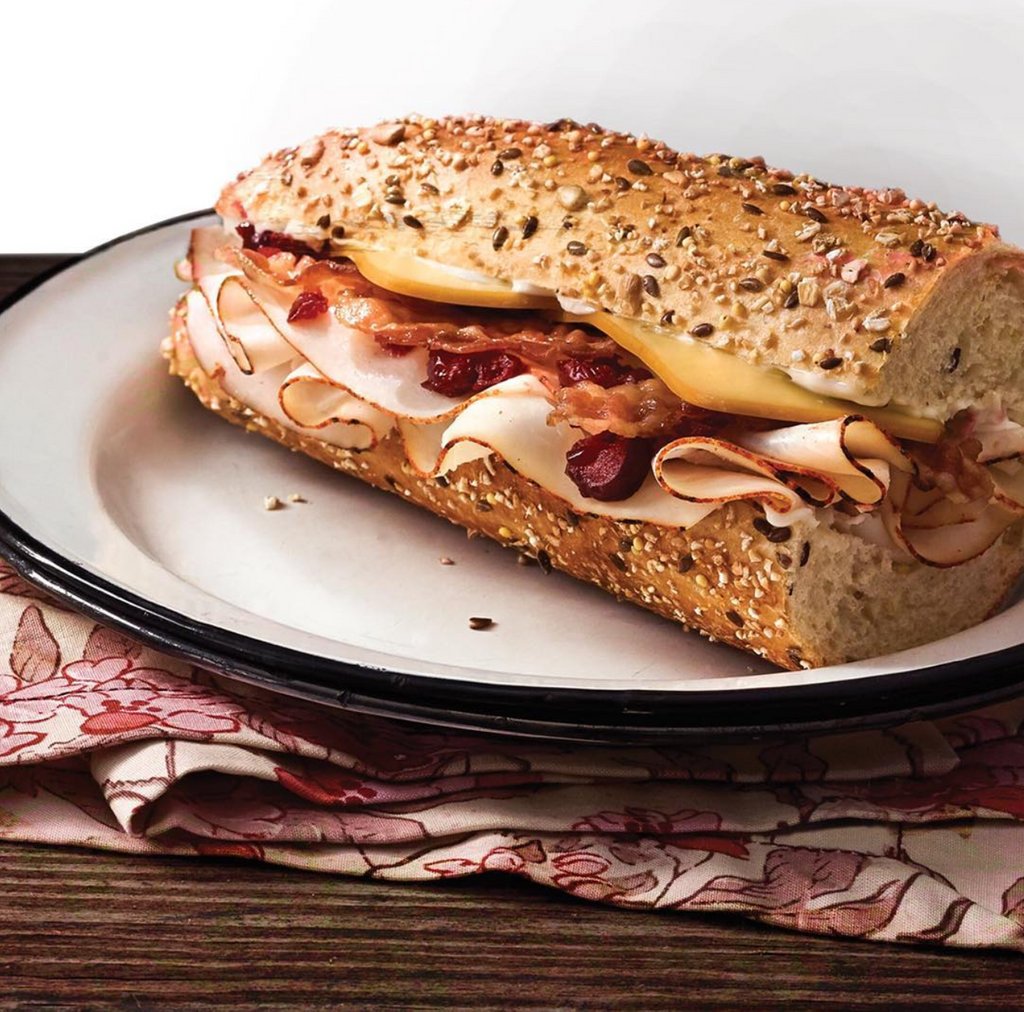 VillageCommons's tweet photo. Let the holidays begin! The Deli Turkey Cranberry Holiday sub from @publix is back for a limited time. Grab one today! #PubSub https://t.co/DSrB2B0dnd
