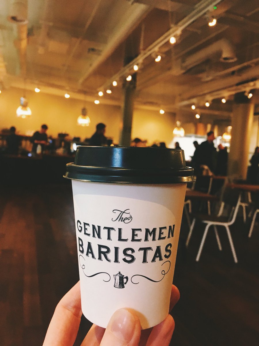 Very much enjoyed our free coffee this morning courtesy of our new resident baristas <a href="/TheGBswhatwhat/">The Gentlemen Baristas</a>!