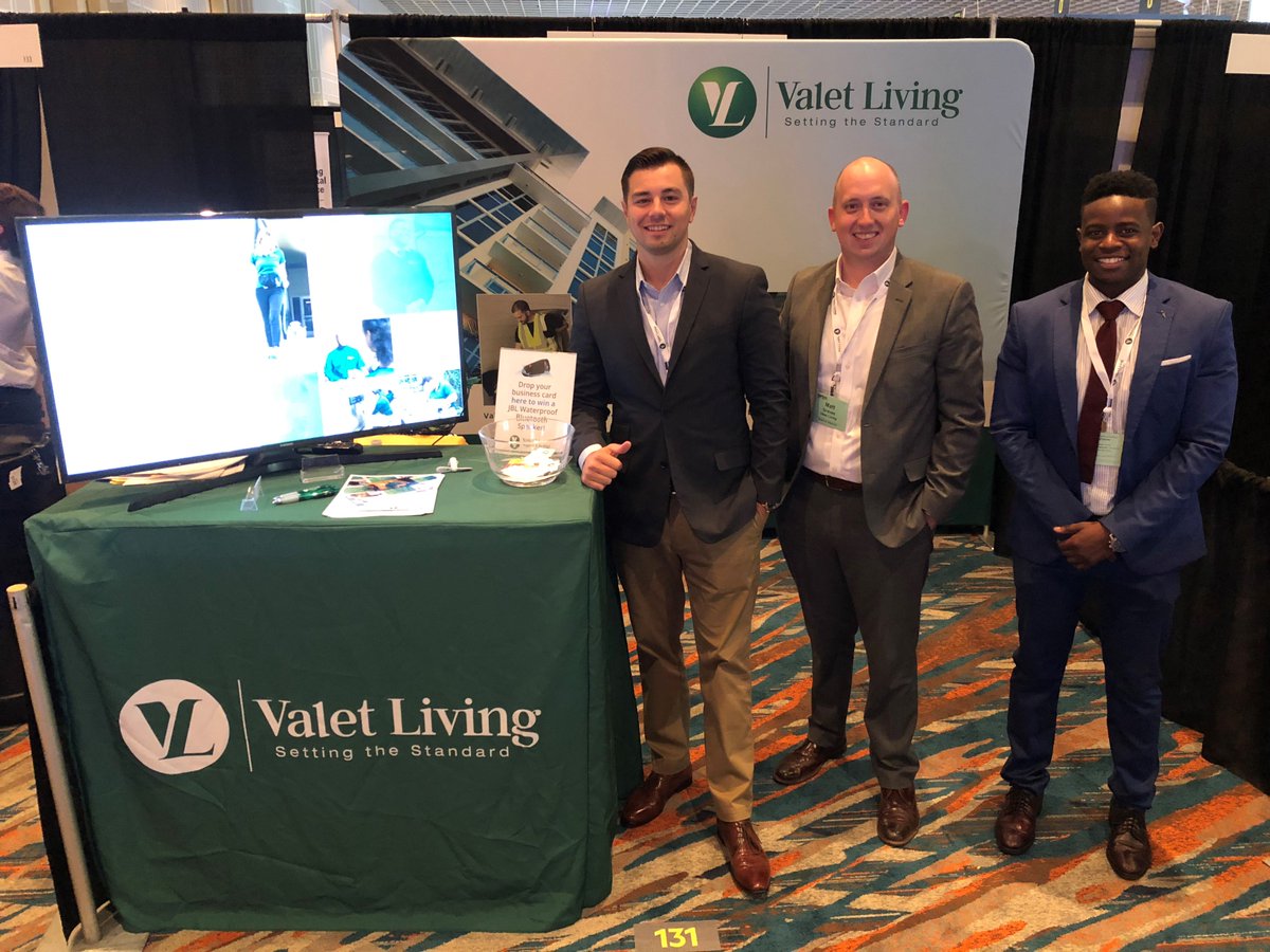 ValetLiving's tweet image. We had an amazing time at NMHC&apos;s #OPTECH18! Thank you to everyone who stopped by our Valet Living booth! #SettingTheStandard
