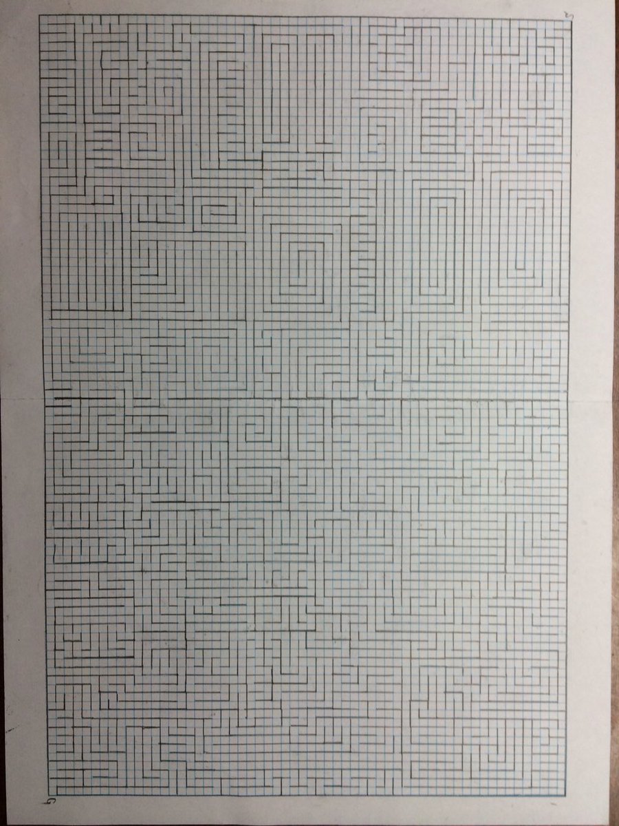 2極タイプ 中学生の頃描いた迷路 B2サイズ | upengenhariaej.com.br