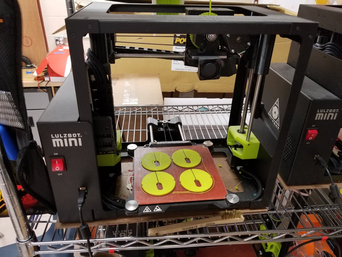 WWHSTechCoach's tweet image. @JET_Woodworking Bandsaw throat plate cracked, replacement part needed. WWHS #studentengineer tasked with creating a replacement plate. Using calipers,  @ADSK_Inventor , @lulzbot3D , and #handsonlearning they were able to make the cut.
#STEMed #STEM #wizardpride