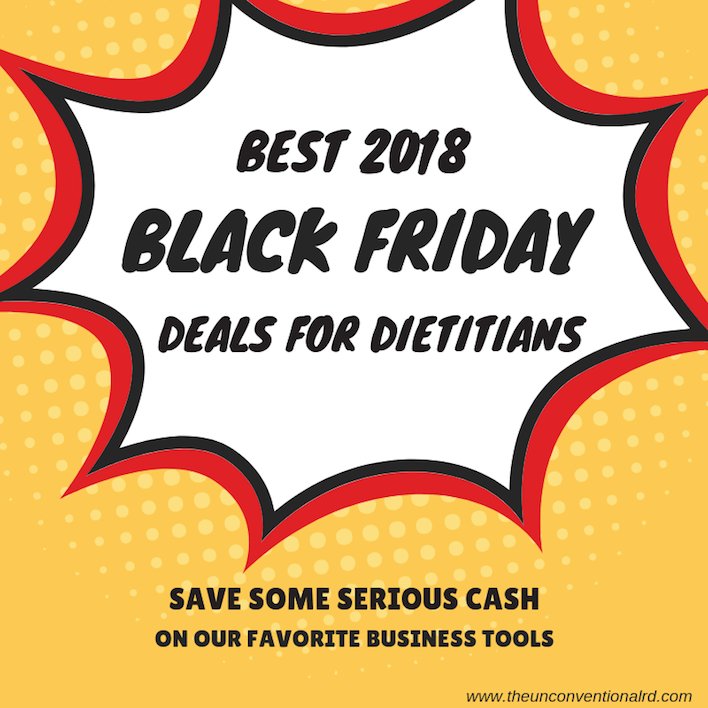 Whooooo is excited for Black Friday / Cyber Monday this year??? (I know I am 😊 bit.ly/2Kg9jbX #rdchat #rd2be #dietitian #dietitians #blackfriday #cybermonday #nedpg