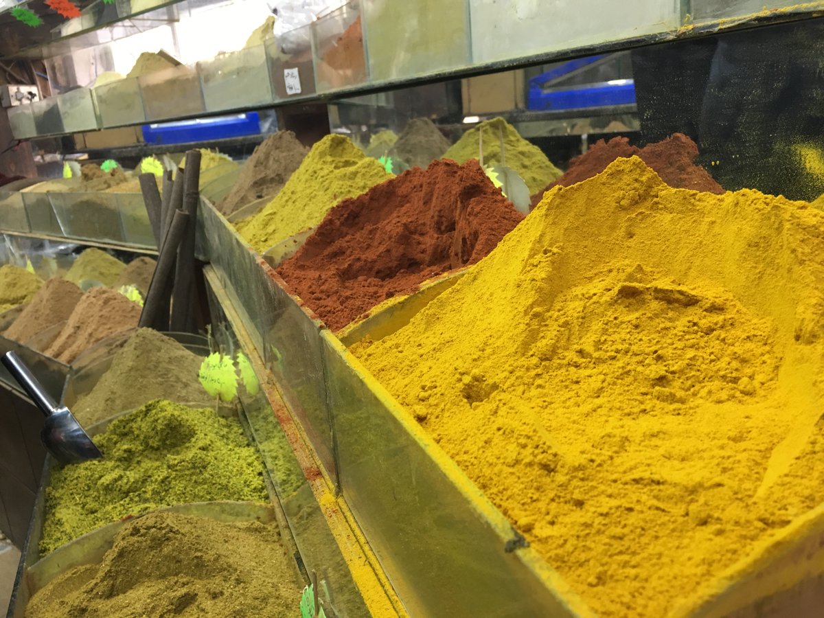 savannahosbourn's tweet photo. Heaps of fresh spices, cinnamon sticks, nuts and other goods at a market in downtown #Amman. @VisitJordan #myjordanjourney #travel https://t.co/jbCoZV0qDy