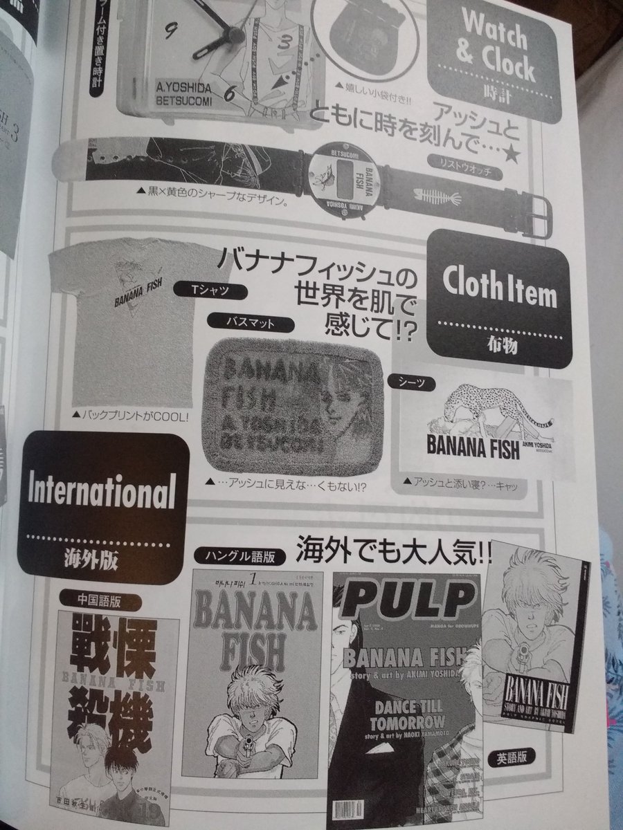 Banana Fish Guidebook Excerpts Translations