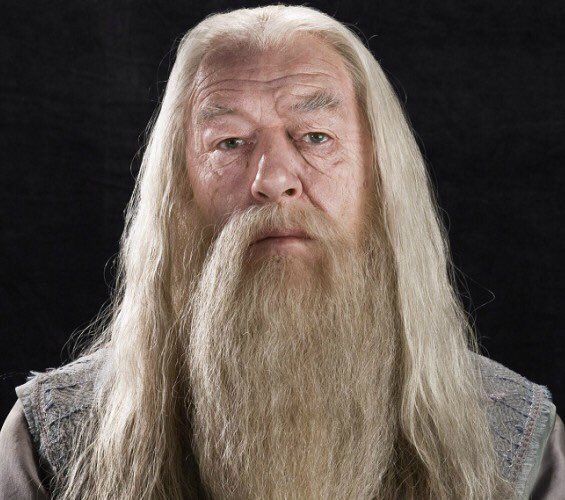 Þetta stefndi í óefni en það rættist aldeilis úr hárvexti Dumbledores með aldrinum