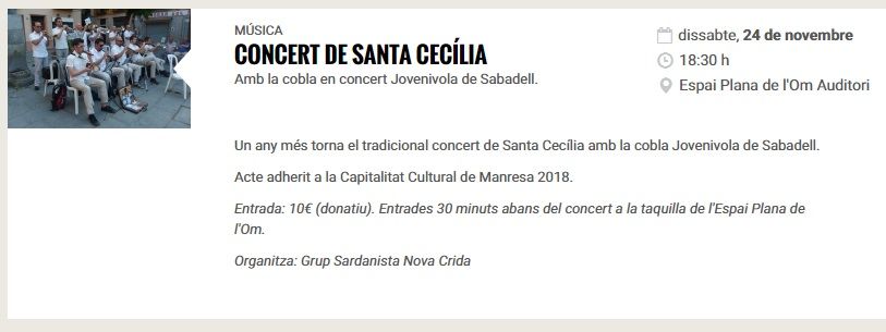 dintreelbosc's tweet photo. Aquest dissabte, anem a escoltar bona música! El GS Nova Crida organitza aquest concert de sardanes amb la cobla Jovenívola de Sabadell! https://t.co/tfEnHj16eY