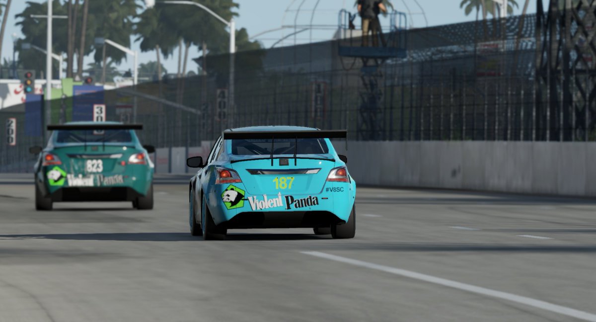ViolentPandaRac's tweet photo. Race Day at Violent Panda HQ, with a new Driver too. We're welcoming Harry to do his first race with us tonight, 32 laps of Long Beach In the 620bhp #Nissan #Ultima.

 Wish us luck! 👍 

#xbox #racingsim #esports #Forza #Forza7 #raceday #turn10 #longbeach #xboxone #Tora https://t.co/y8Ziz44mVY