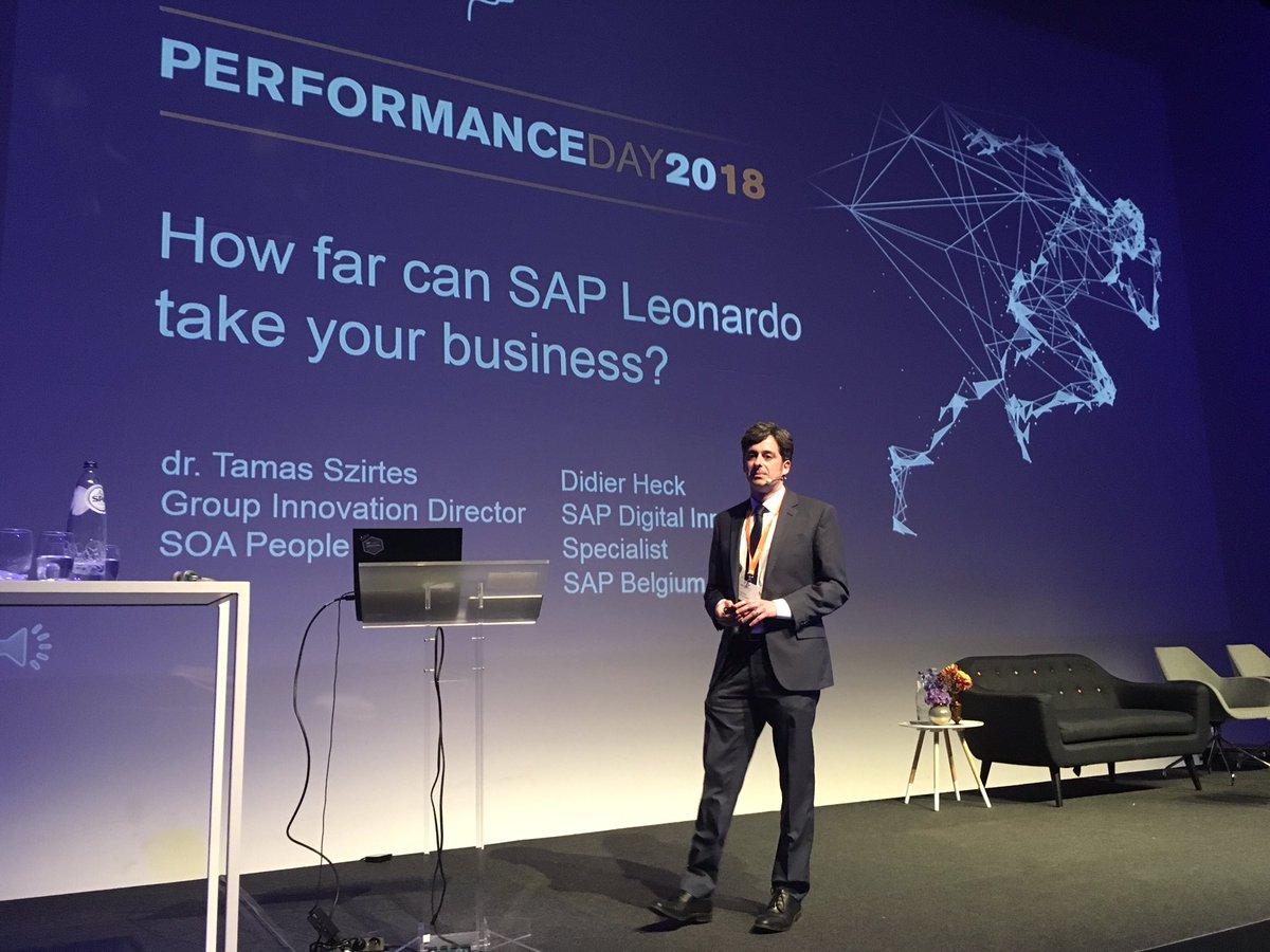 timoelliott's tweet photo. Next up at #SOAperfday is Taras Szirtes of @SOAPEOPLE talking about the power of @SAPLeonardo https://t.co/cBNAVTANYu