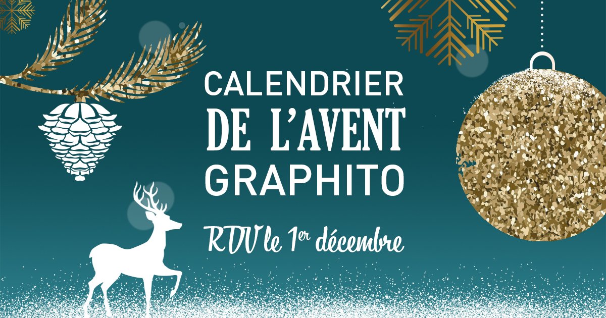 GraphitoPrev's tweet photo. Graphito lance son premier calendrier de l'avent. Rendez-vous le 1er décembre pour découvrir les offres exclusives spéciales noël. https://t.co/xKQT9QscZG #calendrierdelavent #prevention #noel2018 #SST https://t.co/bfb00QRPnm