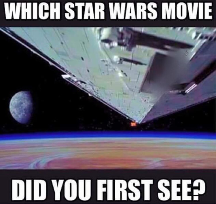 //Which Star Wars Movie, Did you first see? #FirstStarWarsMovie #StarWars