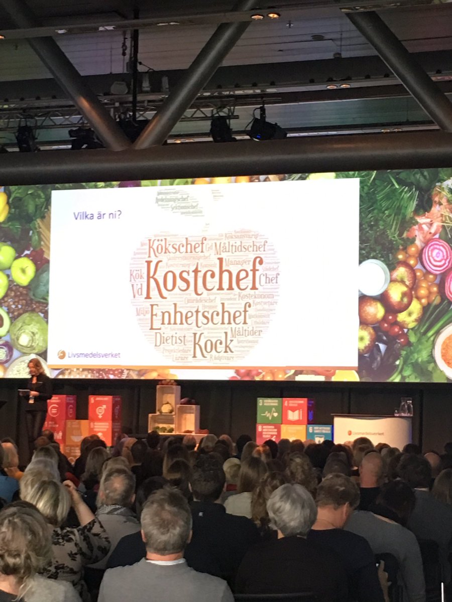 Nästan 500 pers på <a href="/Livsmedelsverk/">Livsmedelsverket</a> Måltidsdagar. Detta är de som är här 🤩
