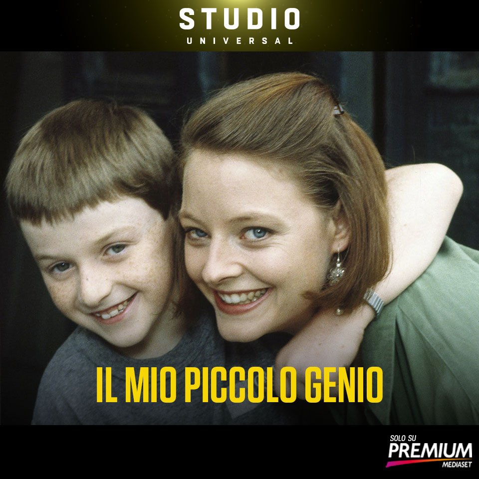 SUniversalIT's tweet photo. #StudioUniversal festeggia la Giornata mondiale dei diritti dei bambini con “Il mio piccolo genio” diretto e interpretato da Jodie Foster, nei panni di una madre che cerca disperatamente di dare una vita normale a suo figlio prodigio. Alle 13.00 Canale 334 su #MediasetPremium. https://t.co/sq6EQusDgq