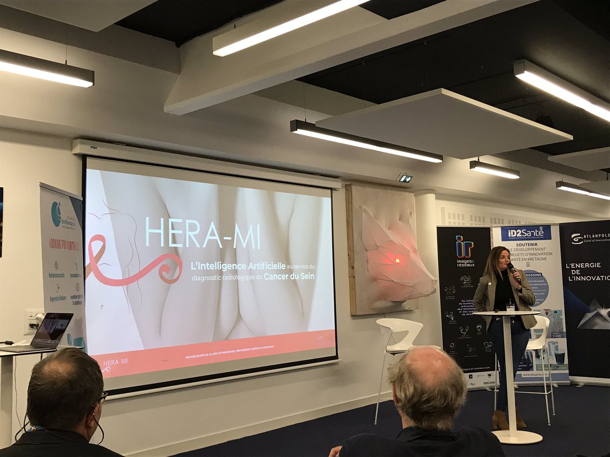 imagesreseaux's tweet photo. Place aux pitchs ! 3 startups présentent leurs outils de détection et d’aide à la décision @VitaDX_SA #cancervessie #herami #cancerdusein et @FealinxBiomed et son #artificialinsight #donnéesdesanté https://t.co/JP4He1UZk4