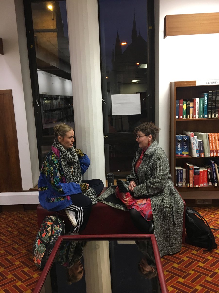 WeAre_CEC's tweet photo. A great day yesterday doing a client catch up with Sandy from @Poorboy_stories and Emma Jayne Park from @culturedmongrel at Hillhead Library. Lots of theatre chat involved and look out for the full interview coming soon. #ourthing #creativechats https://t.co/wumKE01djC