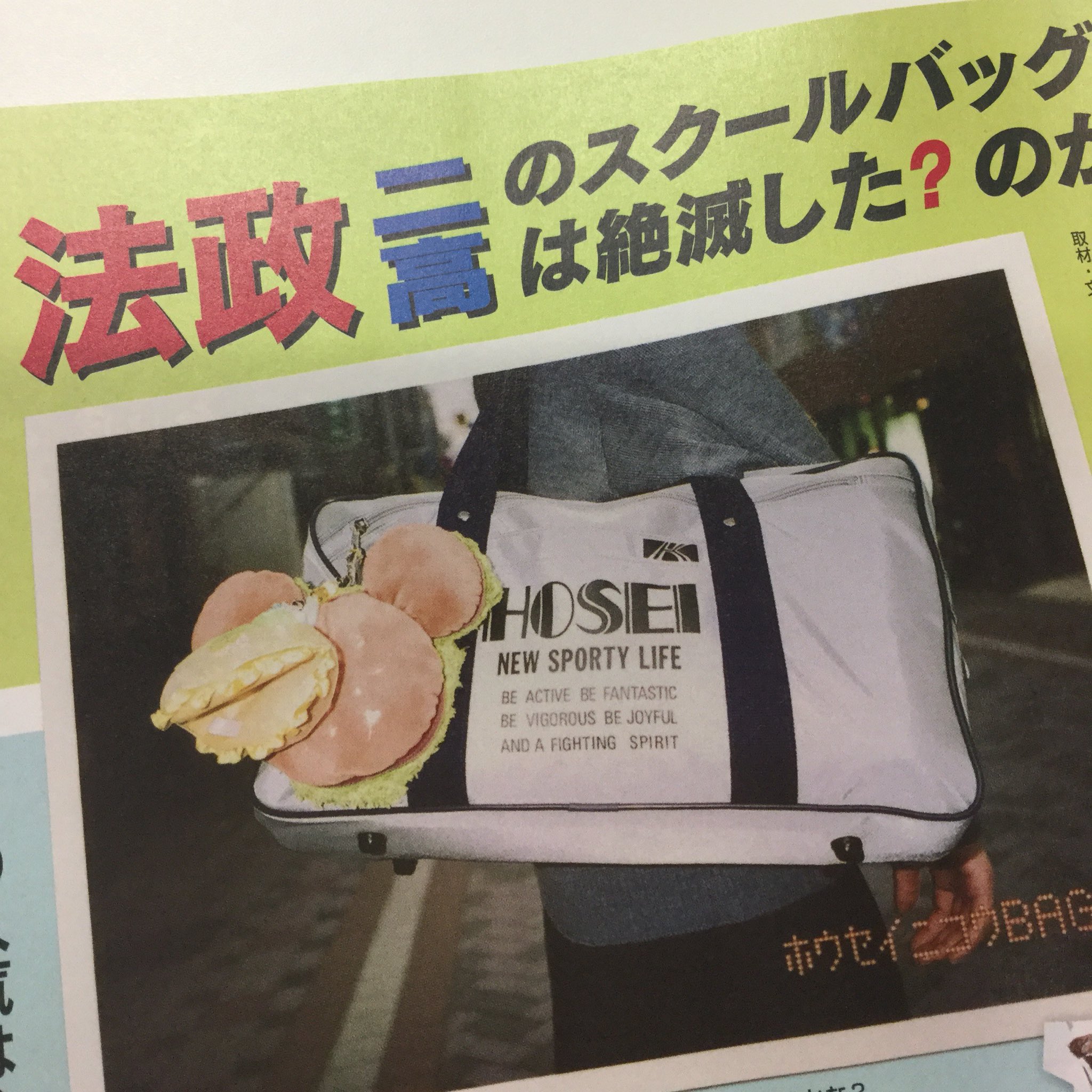 【新品未使用】レア！法政バッグ　HOSEI バッグ　スクバ　スクールバッグ 新品未使用】レア！法政バッグ HOSEI バッグ スクバ スクール