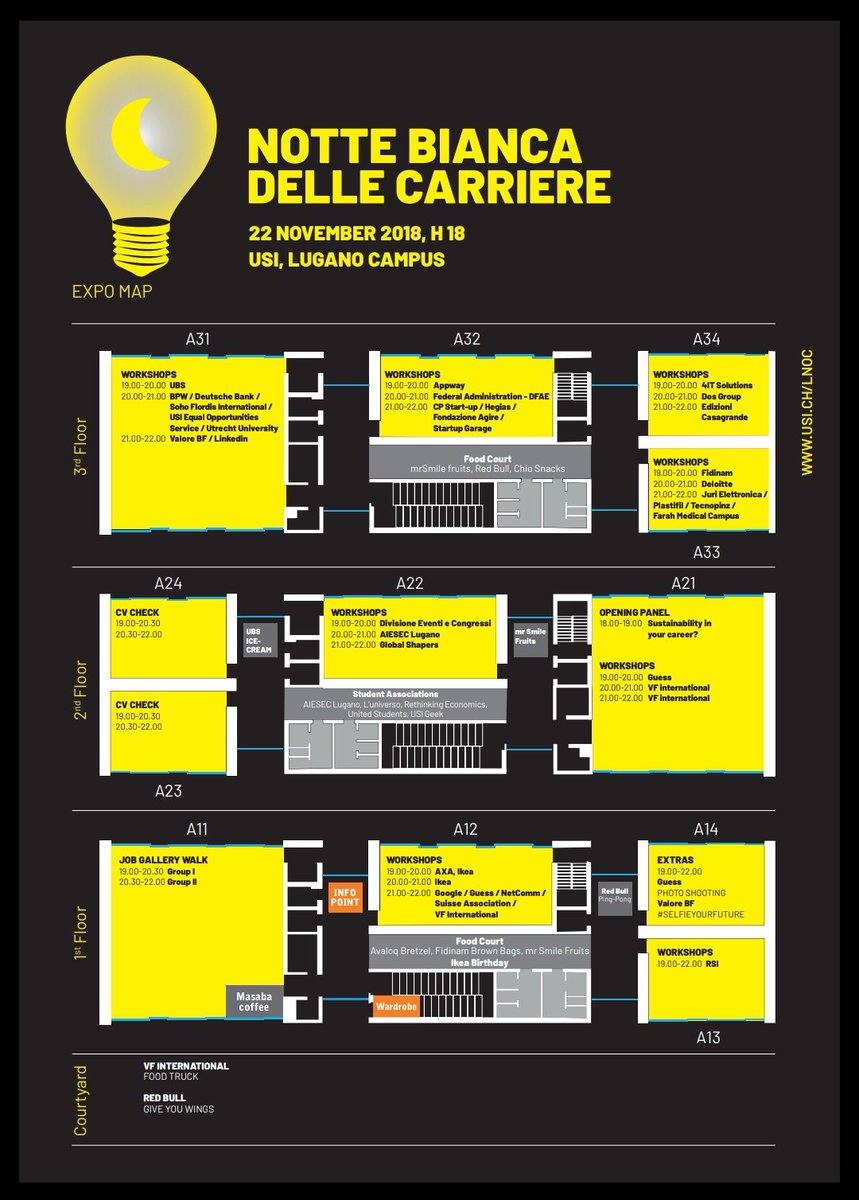 barreca_manuela's tweet photo. Notte Bianca delle Carriere @USI_university 2018 https://t.co/ZvksN2fSU5 Incontriamo Amministrazione Federale! Quali sono le competenze richieste per una #carriera #internazionale? Ne parliamo insieme con Elisa Ravasi, DFAE #usilife #nottebiancadellecarriere #usipmp https://t.co/wWcn1zwAFS