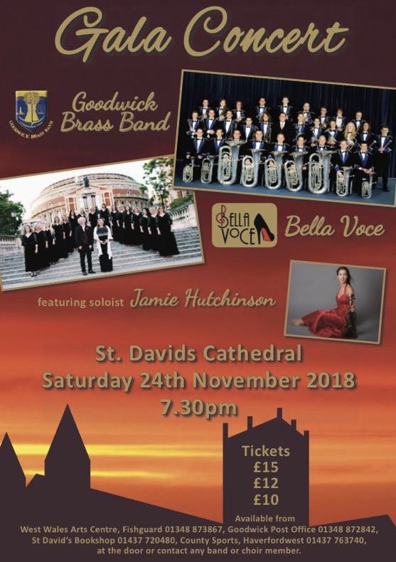 Goodwick Brass (@goodwick_brass) on Twitter photo Tickets still available for this Saturday’s concert at <a href="/StDavidsCath/">St Davids Cathedral</a> with <a href="/bellavocesing/">Bella Voce</a> and <a href="/JamieHutch84/">Jamie Hutchinson</a> #pembrokeshire #stdavids #music Tickets still available for this Saturday’s concert at <a href="/StDavidsCath/">St Davids Cathedral</a> with <a href="/bellavocesing/">Bella Voce</a> and <a href="/JamieHutch84/">Jamie Hutchinson</a> #pembrokeshire #stdavids #music