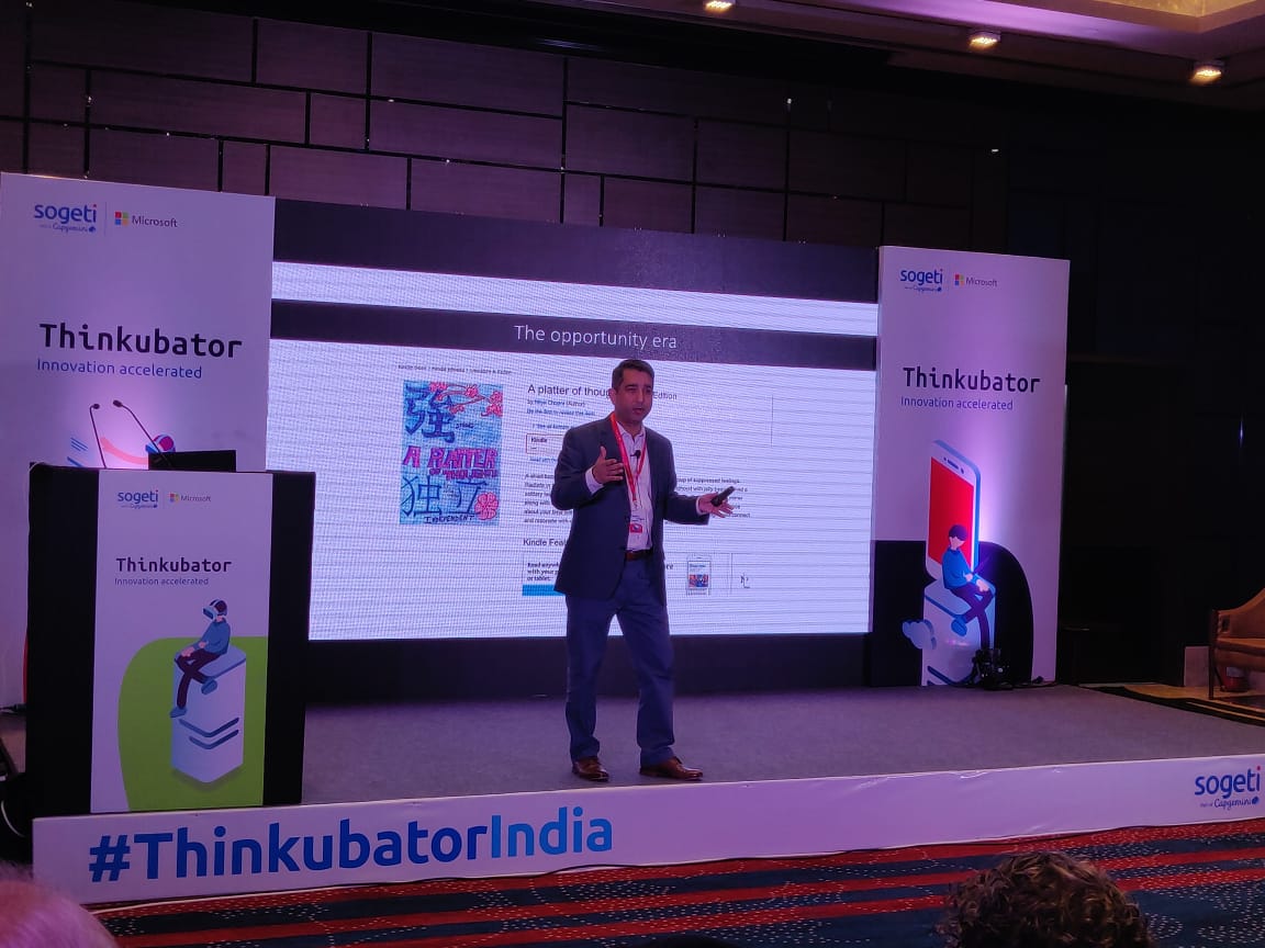 CapgeminiIndia's tweet photo. "Look for the set of catalysts - business and technology who will create this network effect of passion and talent. Look for mindset rather than skill set to create teams." - @neetanc at #ThinkubatorIndia #Thinkubator2018 https://t.co/tfdxARNXS2