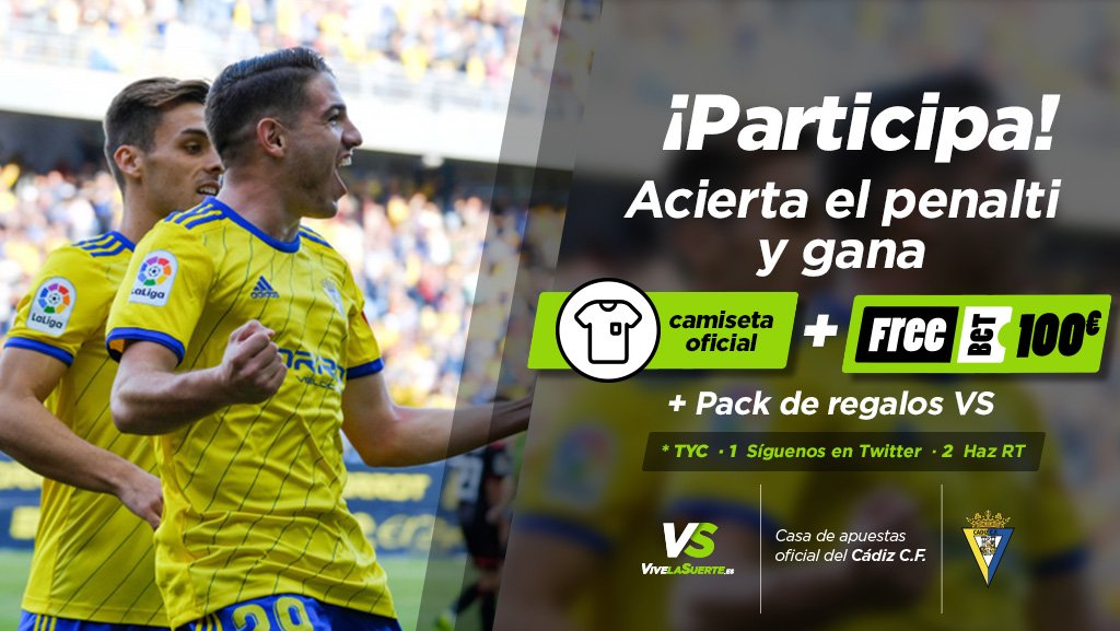 VERSUSapuestas's tweet photo. ⚠️NUEVA JORNADA, NUEVO TIRADOR. ¿QUIERES SER TÚ? ⚠️
🏟️Estadio Ramón de Carranza
🆚@Cadiz_CF vs Las Palmas ⏰Descanso
👕¡Consigue la Camiseta Oficial + Freebet!
🔛Síguenos 🔄 Haz RT al post https://t.co/n6gCVar8xR