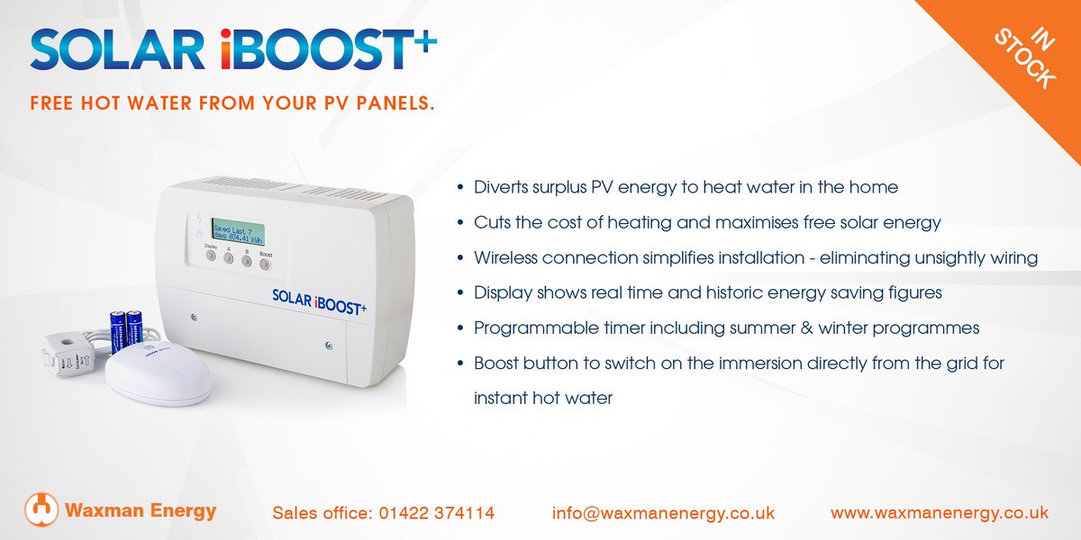 Benefit from FREE hot water from your PV system with our <a href="/MarlecRenewable/">Marlec Renewables</a> with optional <a href="/solariboost/">Solar iBoost</a> over on our website: bit.ly/2zzCRQ2
#solar #solarpv #renewables #solarenergy #energy