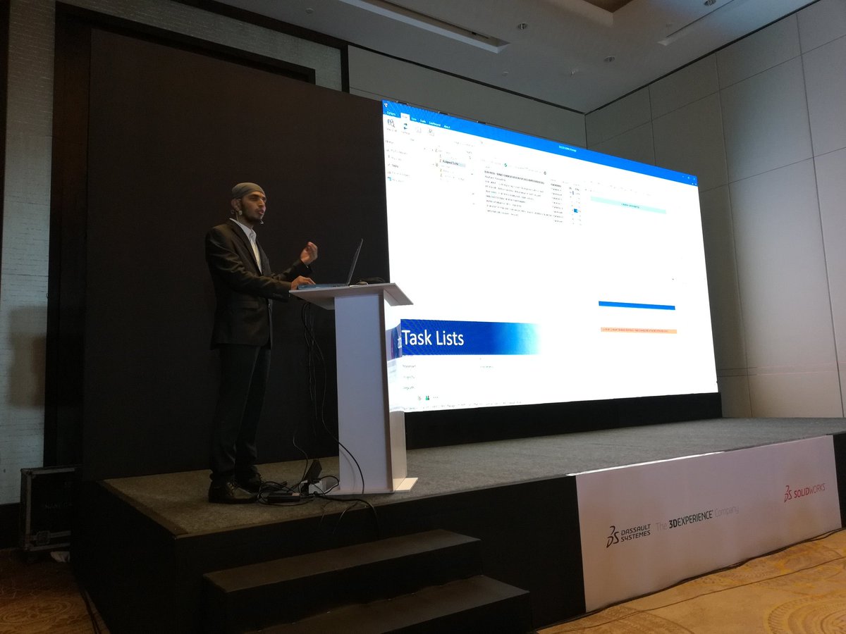 raoashwath's tweet photo. Bhanu Prakash in a session explaining data management is the only way ahead.. @BEACON_India @SOLIDWORKSIndia @SOLIDWORKS #SWX19Launch #SWXLaunch19 #Bangalore https://t.co/ZS9gZpD1VP