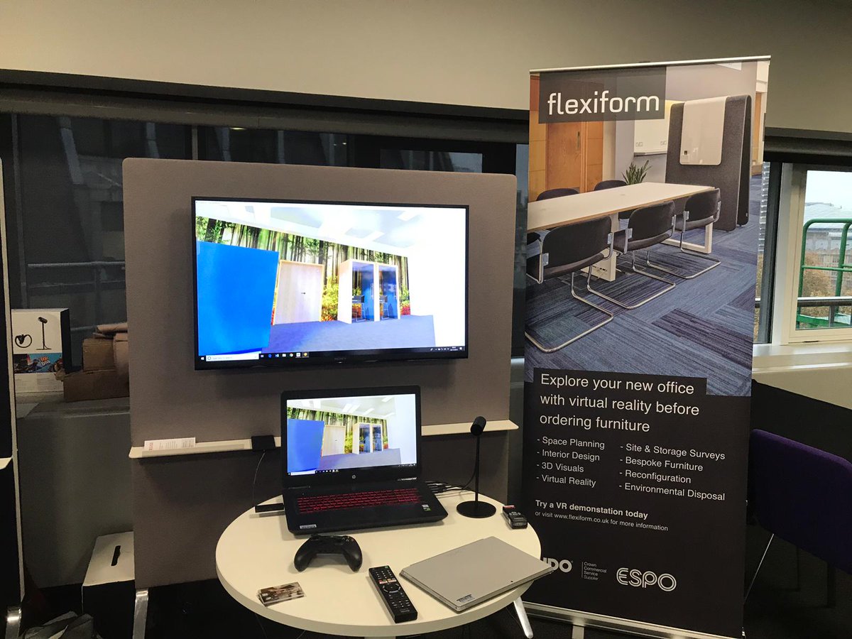 flexiformltd's tweet photo. We're at the @AssetsEstates today at Stand 6. Showcasing our Virtual Reality and Interior Design packages. Come by and see what we have to offer. #ASSETS18 https://t.co/qo9mopNkcs