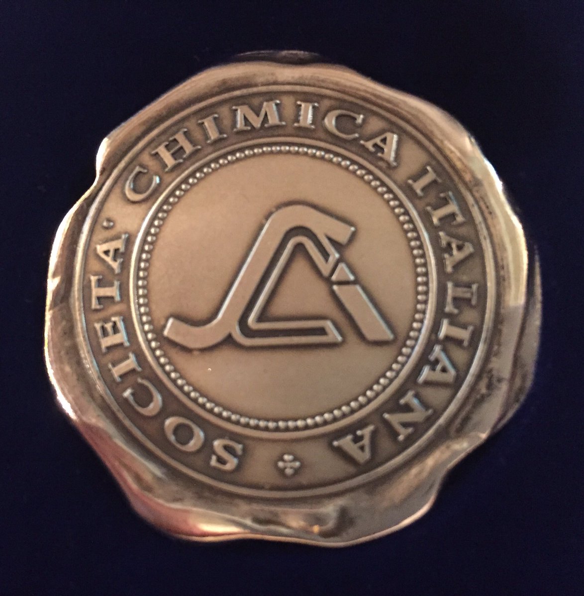 luisa_torsi's tweet photo. So honored to receive the #SCI medal from the #SCIgiovani #MEYCS2018 Thanks so much guys! https://t.co/abwN9SyLYQ
