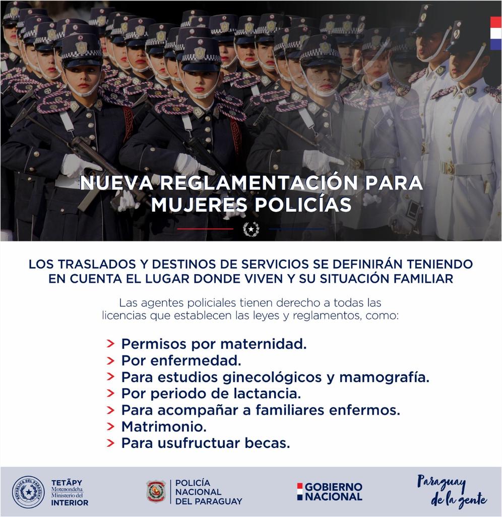 MDI_Paraguay's tweet photo. 📍Querés servir a tu comunidad siendo una mujer Policía 👩🏻‍✈?
Anímate, no te van a trasladar de tu zona, además vas a tener otros beneficios👇 https://t.co/F1kcSbDTt8