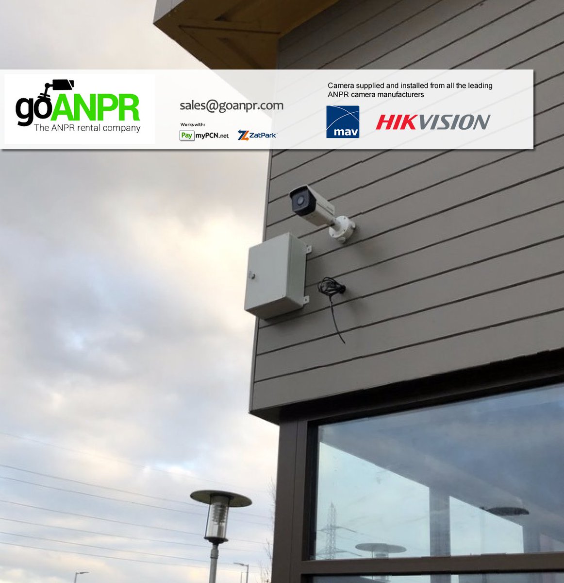 We can install &amp; supply the leading ANPR cameras and push PCN data into PaymyPCN or @zatpark as well as provide rich data metrics including vehicle type, fuel and dwell times. Our latest installation in Glasgow. (sales@goanpr.com)