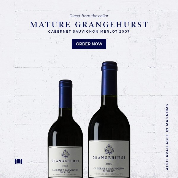 Direct from the cellar – Mature, decade-old Grangehurst Cabernet Merlot 2007 including magnums at a bargain. This a great opportunity to acquire mature wine directly from the cellar and the magnums will be just perfect on your festive table: bit.ly/Grangehurst2007