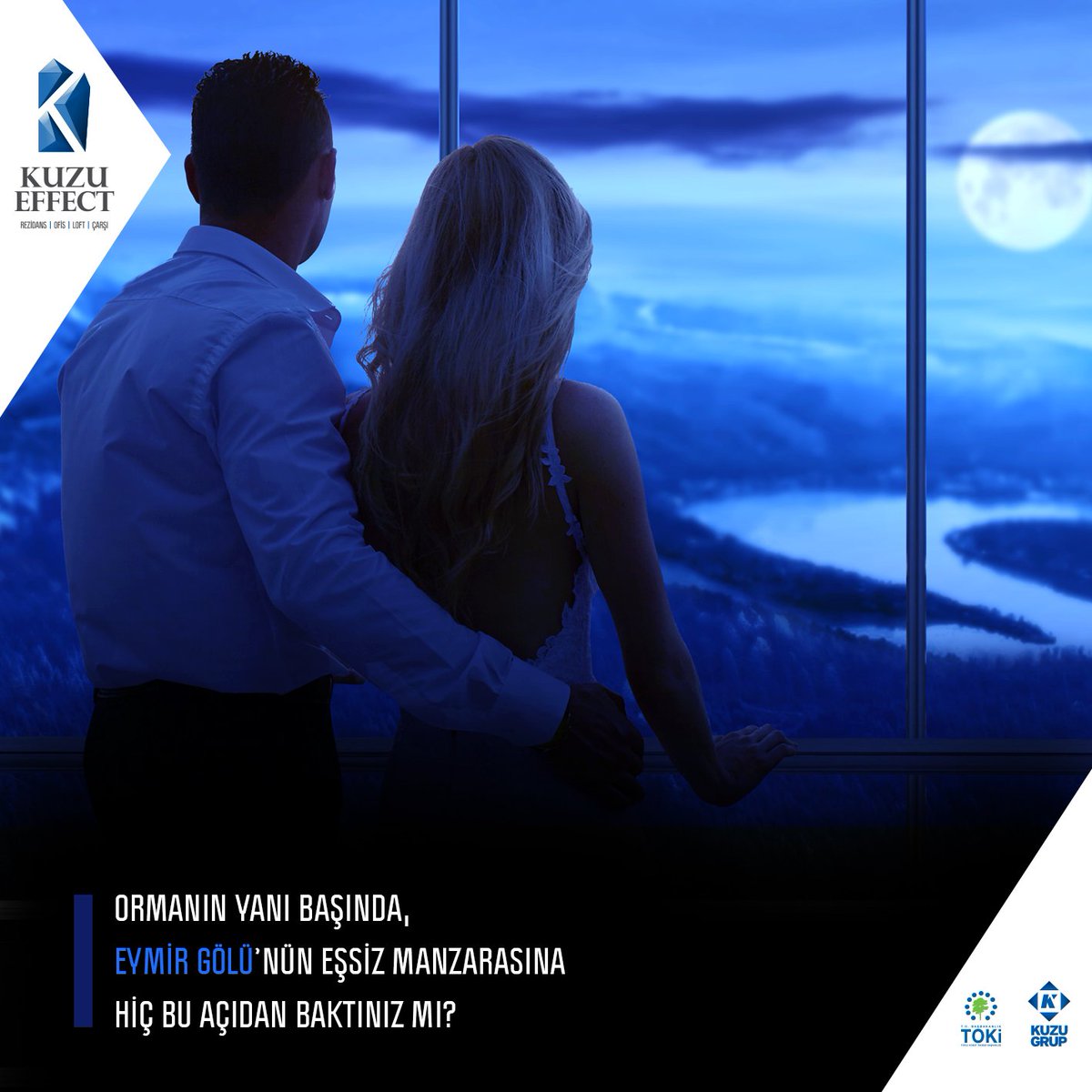Ormanın yanı başında, Eymir Gölü'nün eşsiz manzarasına hiç bu açıdan baktınız mı? #kuzueffect #kuzugrup